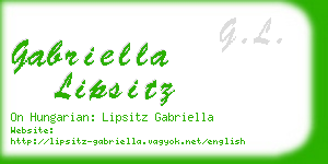 gabriella lipsitz business card